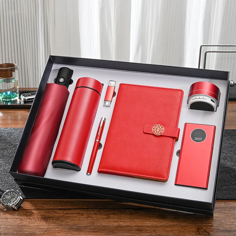 Promotional Custom Fashion Unique Business Creative Activity Practical Set 7 in 1 business gift set