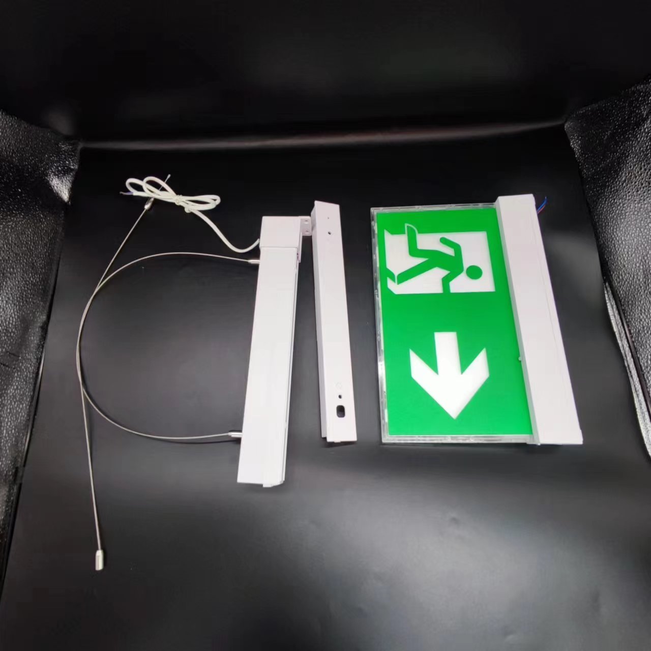 Double Sided Rechargeable Acrylic Emergency Exit Sign Led Slim Board Light For Escape Lighting