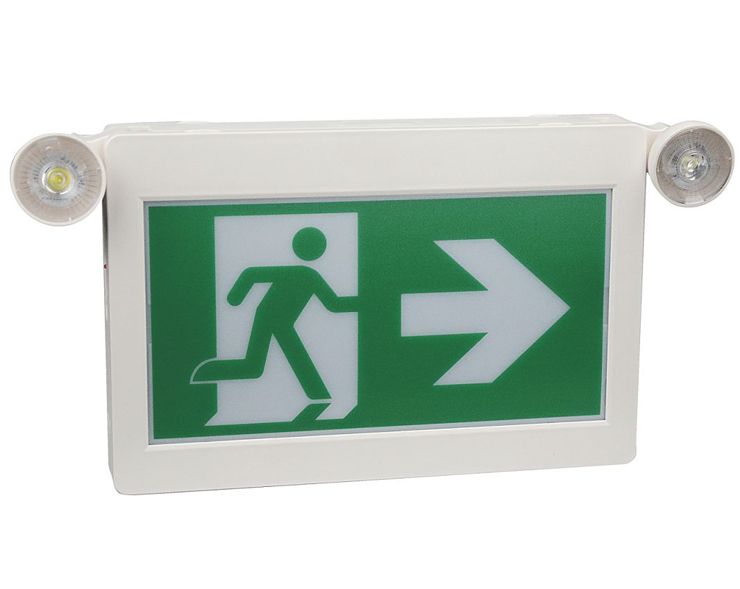 Canada Running Man LED Emergency Light Exit Sign Light Combo