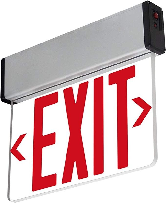 Hot selling Double Sided LED Fire Acrylic Emergency Exit Sign Led Light For Hospital/home/ Buildings