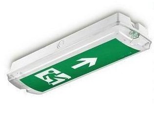 IP 65 Rechargeable Fire Safety Emergency Light Exit Sign LED Emergency Escape Sign Waterproof