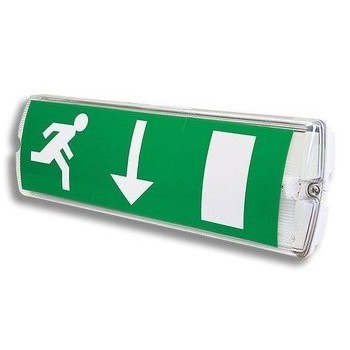 IP 65 Rechargeable Fire Safety Emergency Light Exit Sign LED Emergency Escape Sign Waterproof