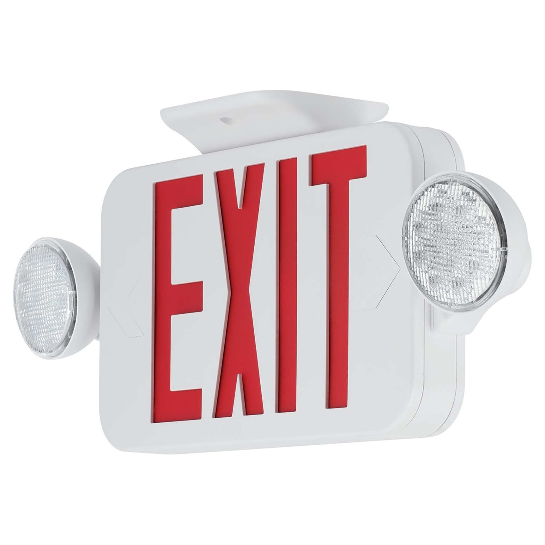 USA Standard Rechargeable Emergency Exit Sign Led Combo Light With Battery Backup