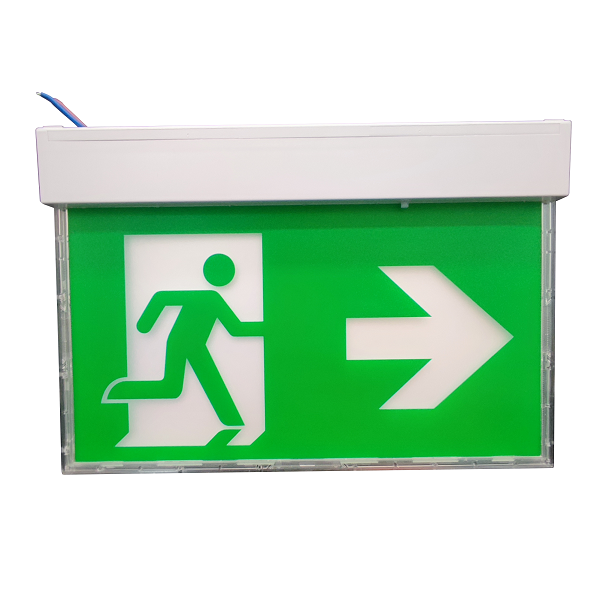 Double Sided Rechargeable Acrylic Emergency Exit Sign Led Slim Board Light For Escape Lighting