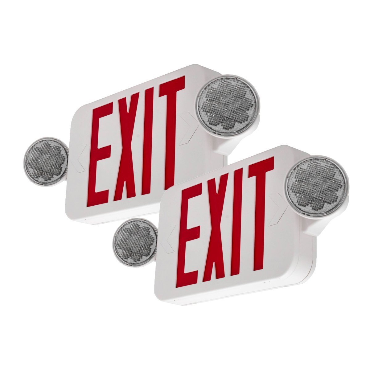 USA Standard Rechargeable Emergency Exit Sign Led Combo Light With Battery Backup