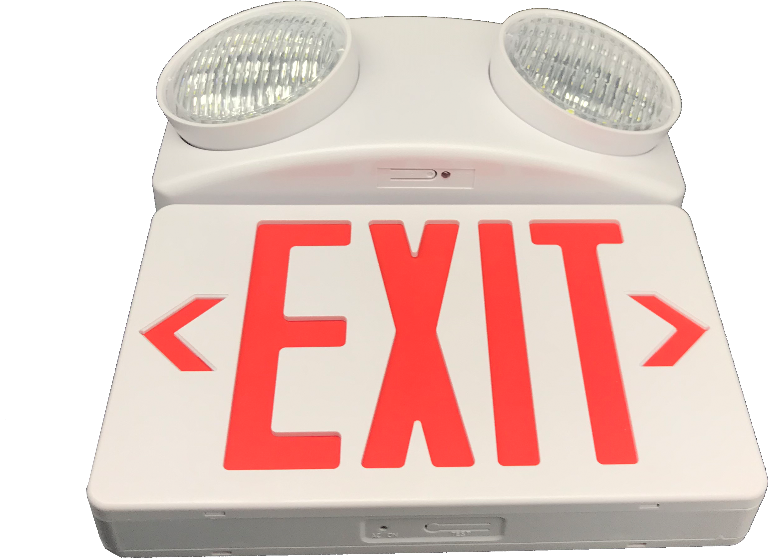 Lead-acid Battery Adjustable Two Spots Combo Exit Sign Emergency Light Led Emergency Beam Light