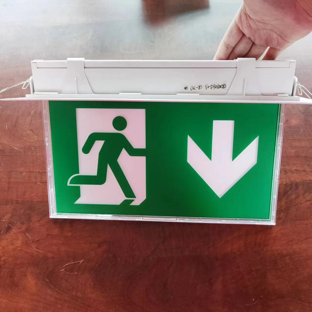 Double Sided Rechargeable Acrylic Emergency Exit Sign Led Slim Board Light For Escape Lighting