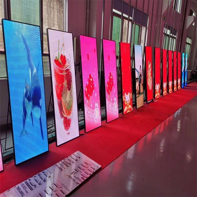 LED  Small Pitch Portable Digital Signage P2.5  Full Color Screen waterproof  Indoor Poster Mini Led Display