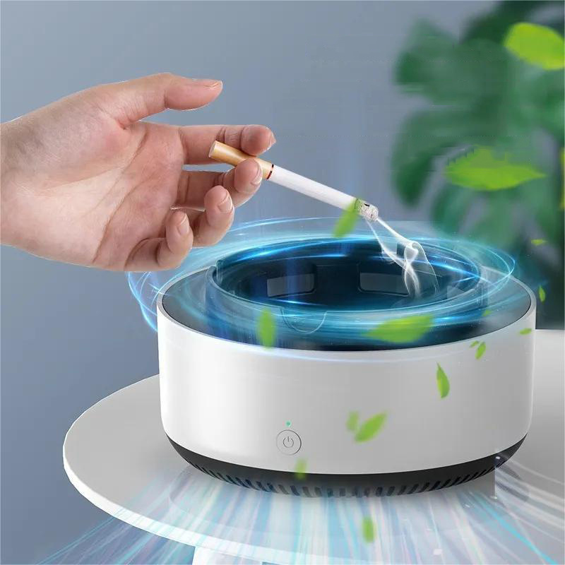 Intelligent Modern Smokeless Ashtray Air Purifier Car Room Smart Electronic Cigarette Clean Air  Ashtrays