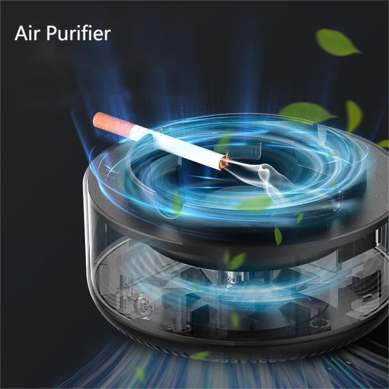 Intelligent Modern Smokeless Ashtray Air Purifier Car Room Smart Electronic Cigarette Clean Air  Ashtrays