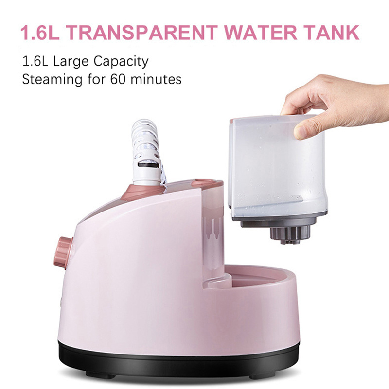 Fabric Garment Clothes Steamer Portable Household Hanging Handy Vertical Electric Iron High Quality 2000W 220V Pink ABS 11 Gears