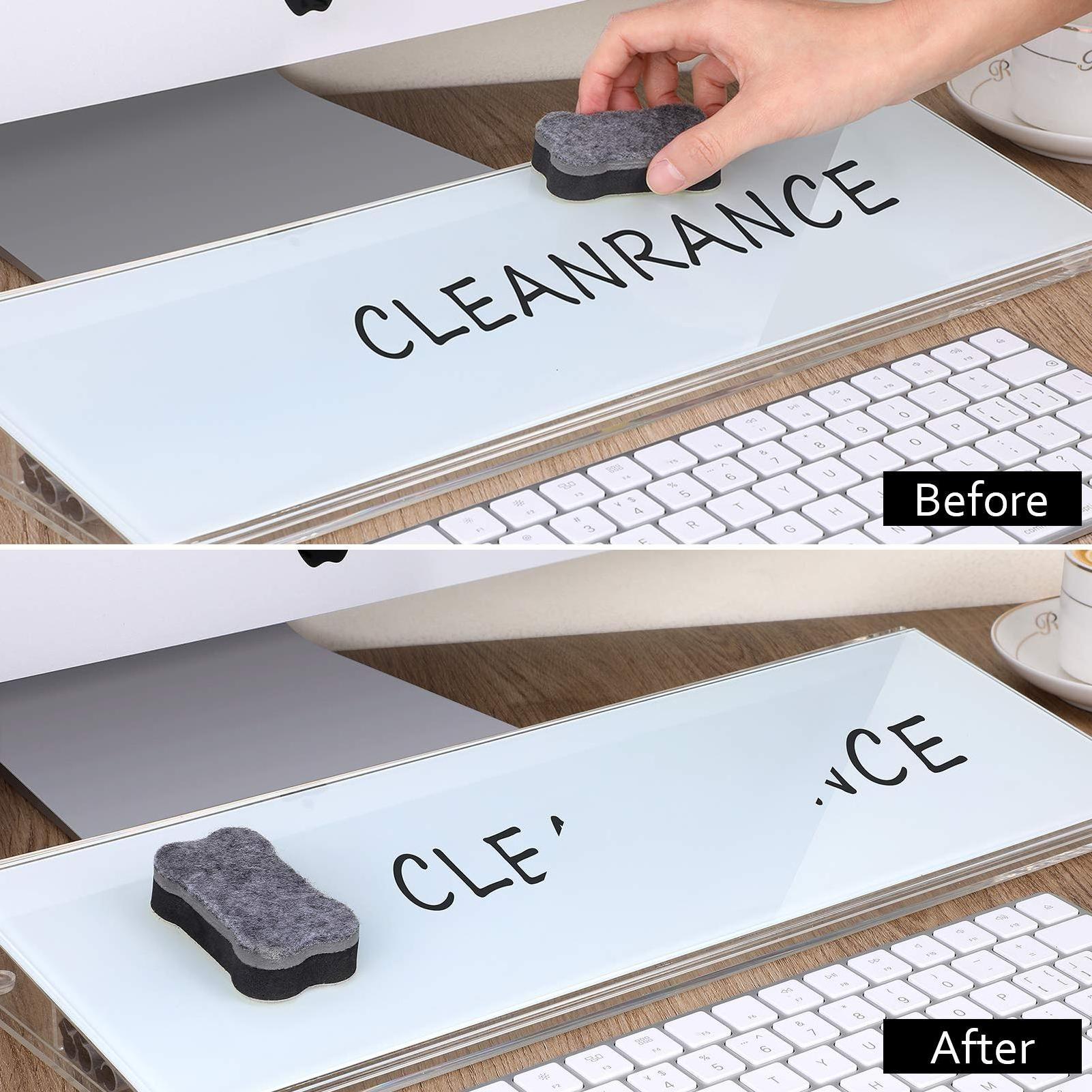 Dry Erase Computer Desk Pad Desktop Acrylic Whiteboard With Organizer