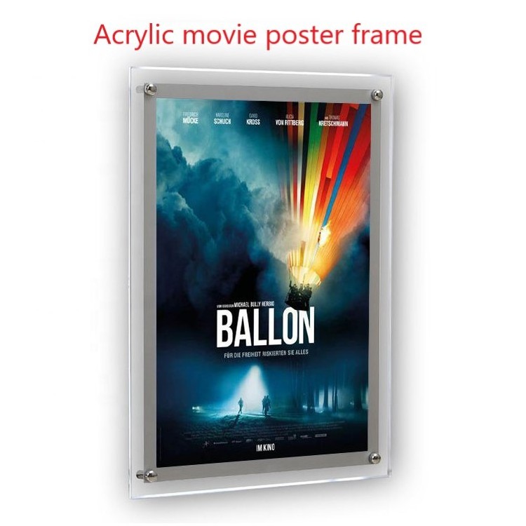 Acrylic 24x36 inch poster frame Wall Mount Art movie Photo Frames