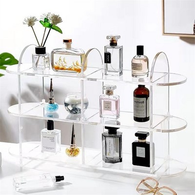 Ins 3-Tier Detachable Acrylic Display Stand Desktop Makeup Organizer Perfume Display Shelf