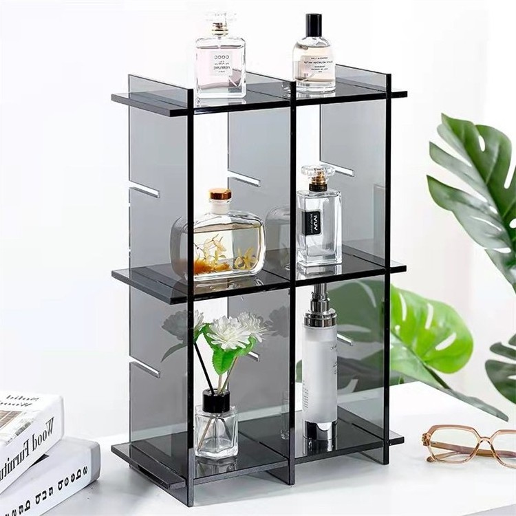 Ins 3-Tier Detachable Acrylic Display Stand Desktop Makeup Organizer Perfume Display Shelf