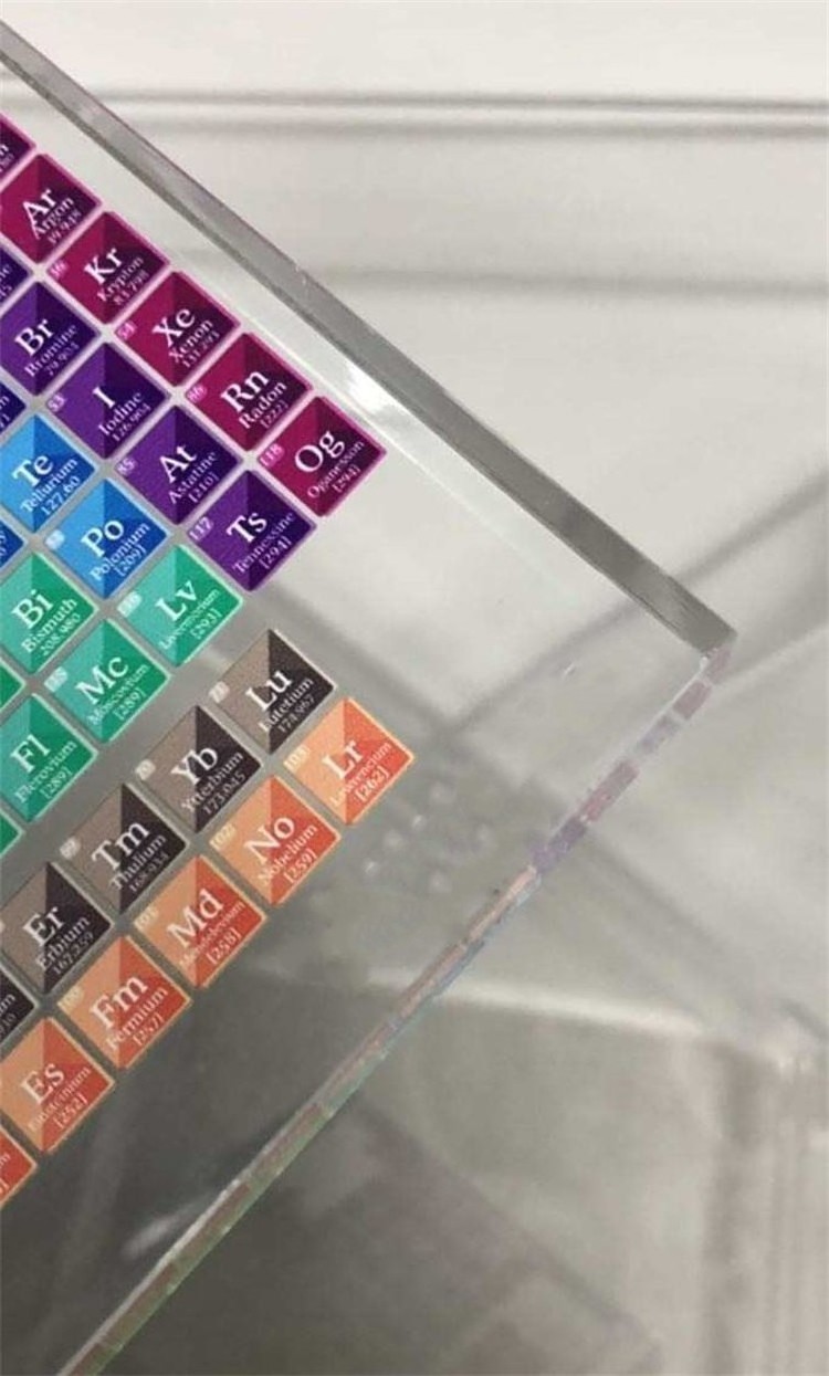 School Chemical Education Teachers Students Classroom Use Acrylic Cube Design Clear Block Acrylic Periodic Table Of Elements