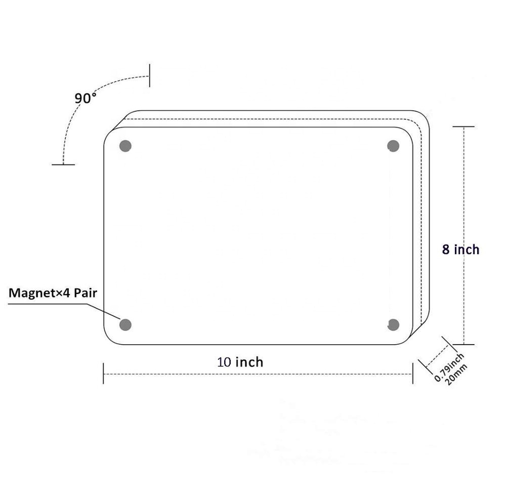 Acrylic Picture Frames 8x10 Bulk Magnetic Photo Frames Wedding Baby Glasses Frames Display Holder