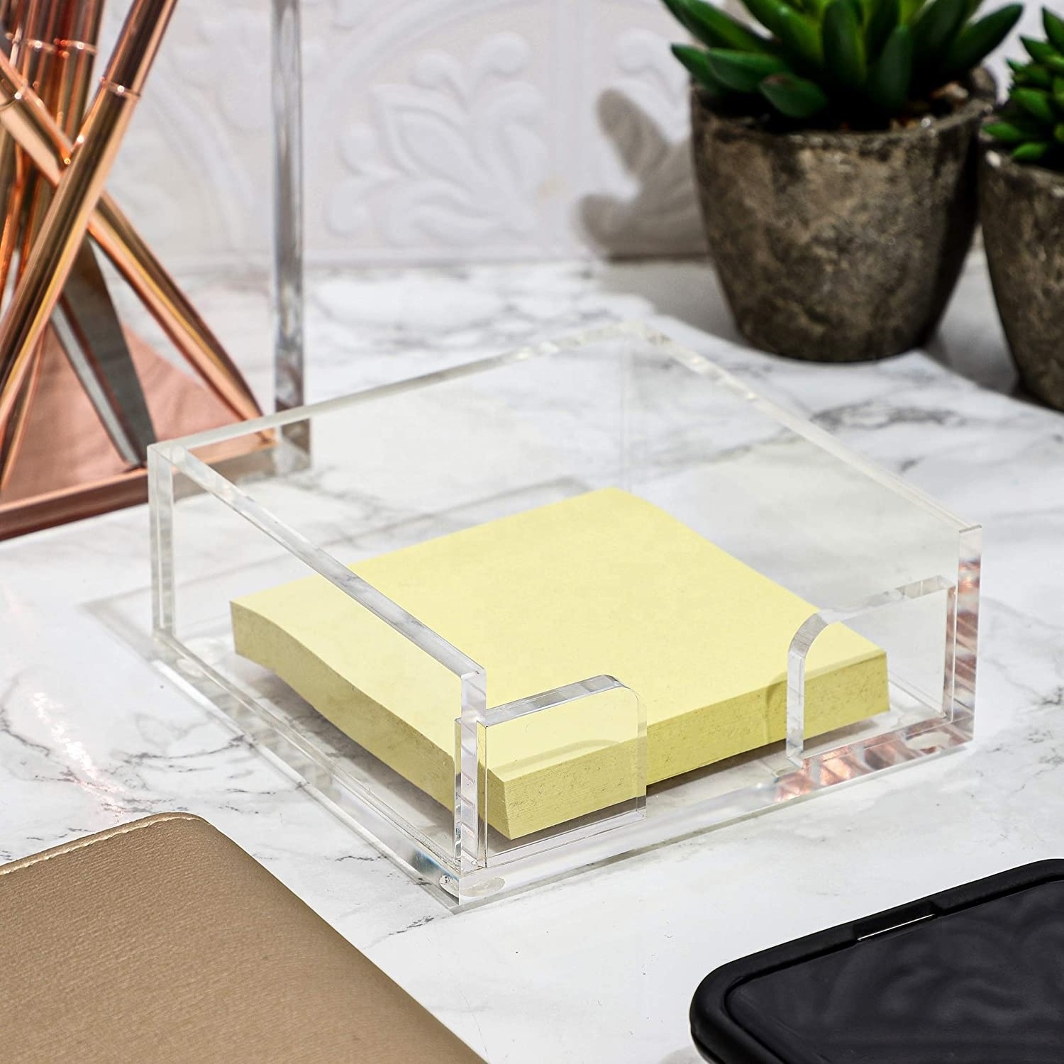 Clear Acrylic Notepad Holder