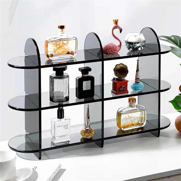 Ins 3-Tier Detachable Acrylic Display Stand Desktop Makeup Organizer Perfume Display Shelf