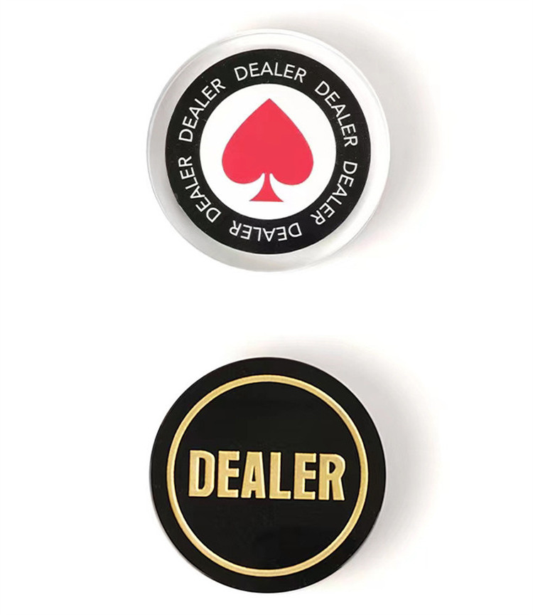 Custom High Quality Triangle Casino Acrylic Poker All In Dealer Button