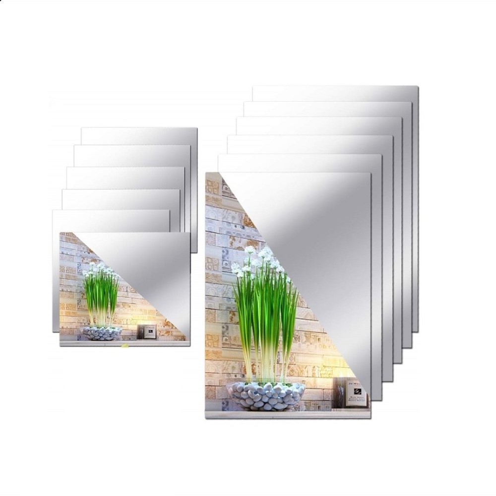 Custom Any Size Mirror Plastic Acrylic Sheet Panels 3mm Thick Silver Mirror Lucite Sheet