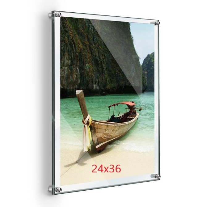 Acrylic 24x36 inch poster frame Wall Mount Art movie Photo Frames