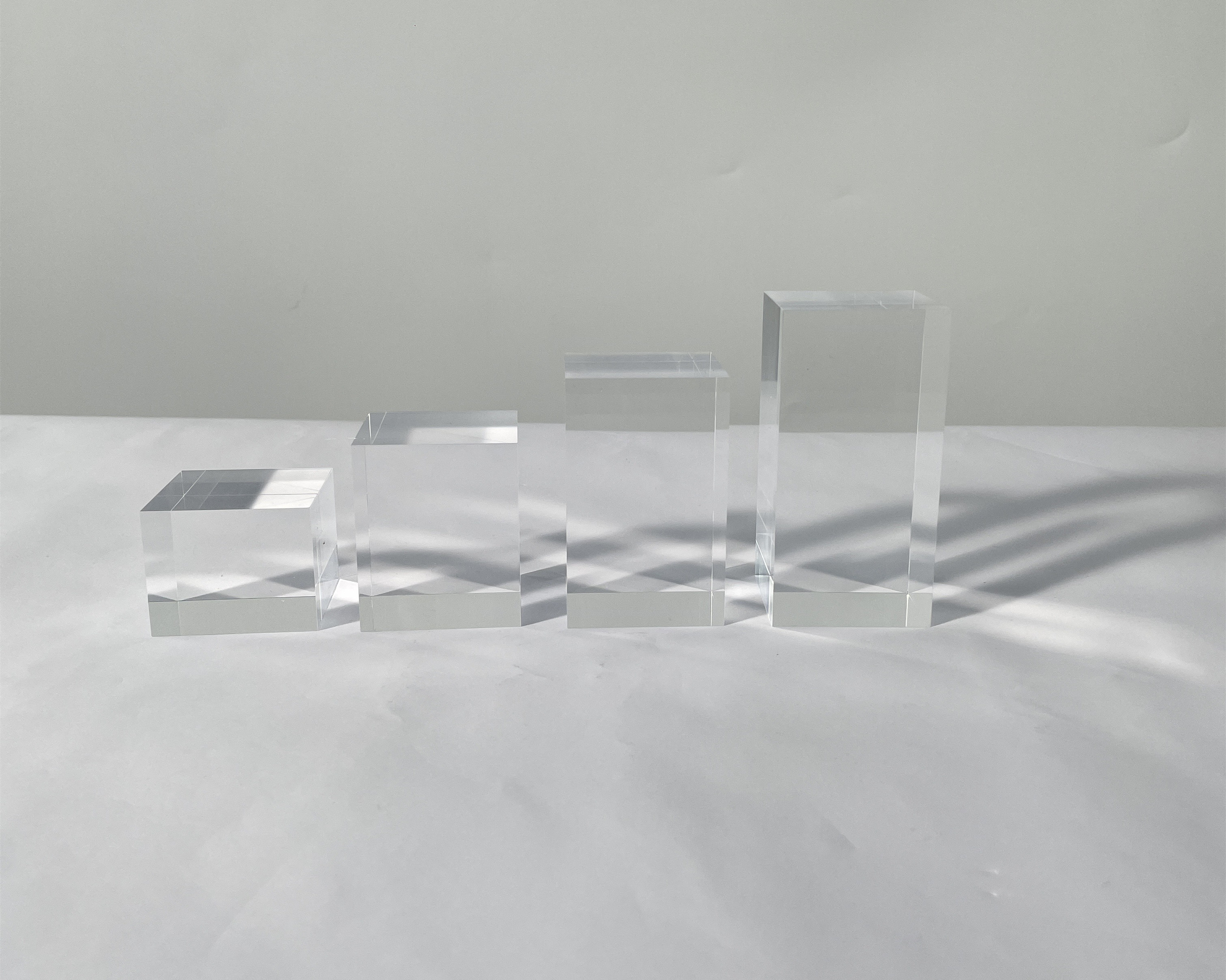 Custom size Solid Acrylic Block display transparent acrylic cube