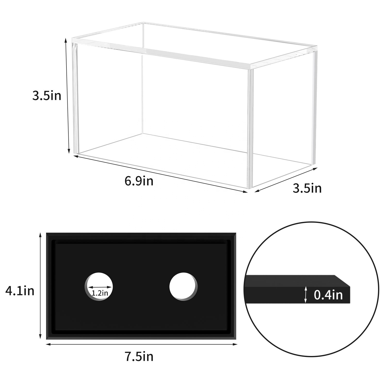 Acrylic Grandstand Baseball Holder Display case box Memorabilia Display holder Storage Sports Official Baseball