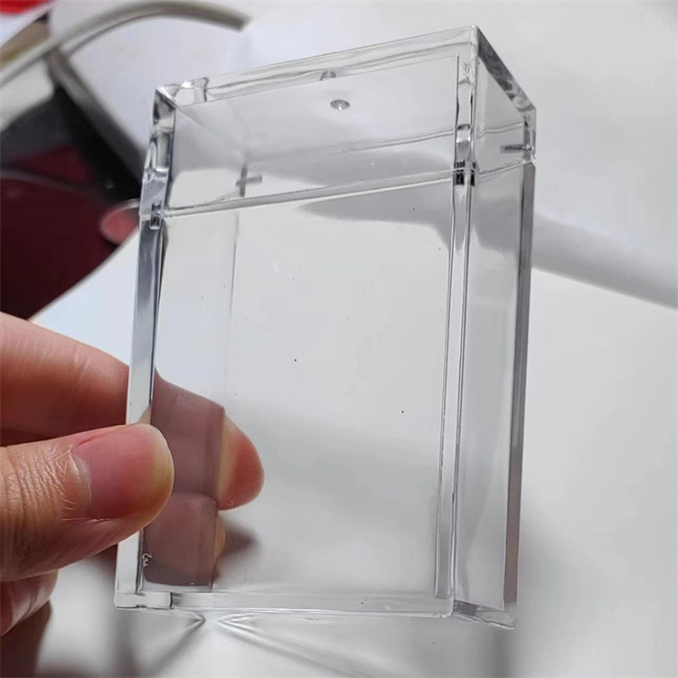 20pcs Square Clear Transparent Cigarette Protective Box Lighter Acrylic Cigarette Case