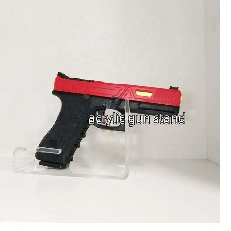 Factory Direct Sell Transparent Desktop Pistol Model Holder Rack Acrylic Toy Gun Display Stand