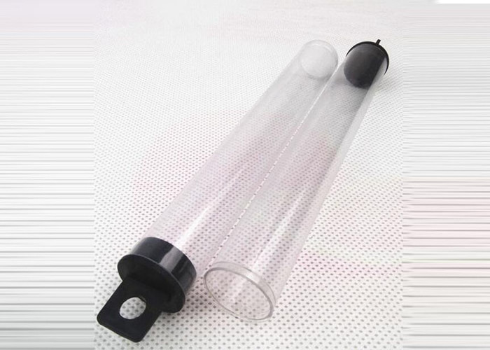 Factory Extrusion plastic clear tube with lids transparent packaging tube