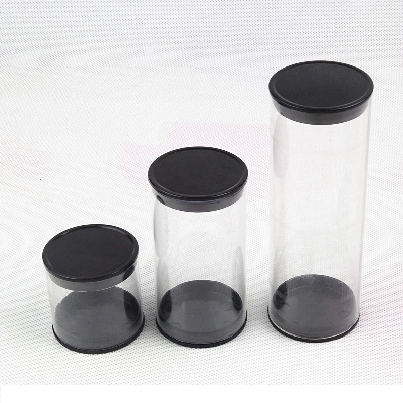 Factory Extrusion plastic clear tube with lids transparent packaging tube