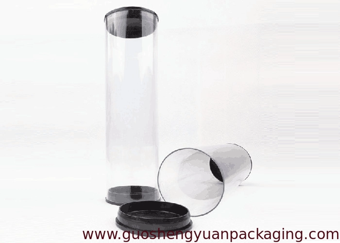 Factory Extrusion plastic clear tube with lids transparent packaging tube