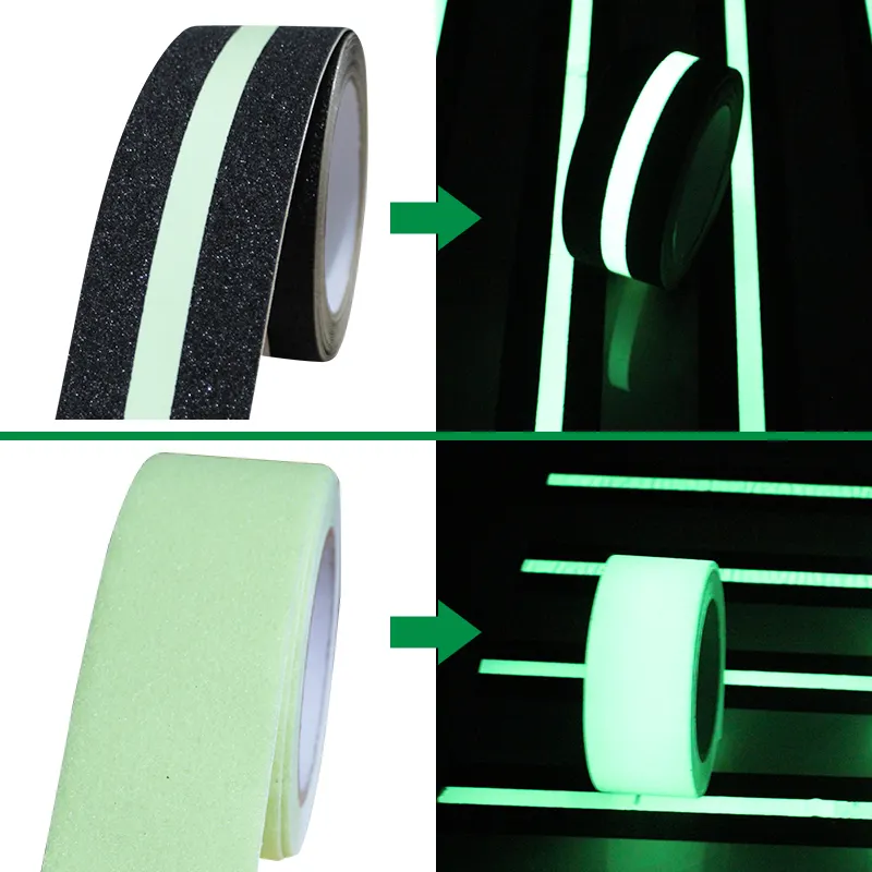 Low Moq Wholesale Price Free Sample Luminous Night Tape For Safety Indoor&Outdoor Custom Anti Slip Tape For Stairs