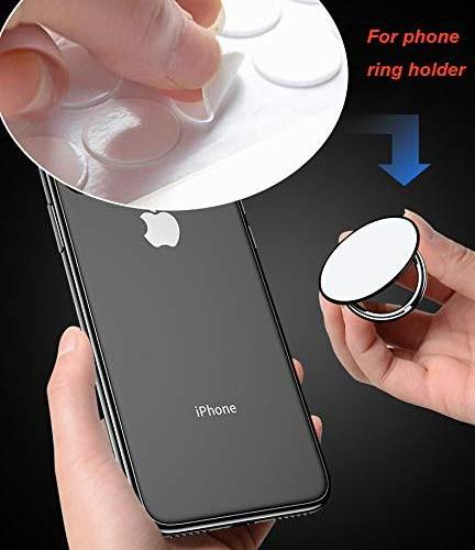 Clear Removable Sticky Adhesive,Reusable Transparent Double Sided Round Nano Gel Mat for Wall, Metal, Glass, Ceramic, Woo