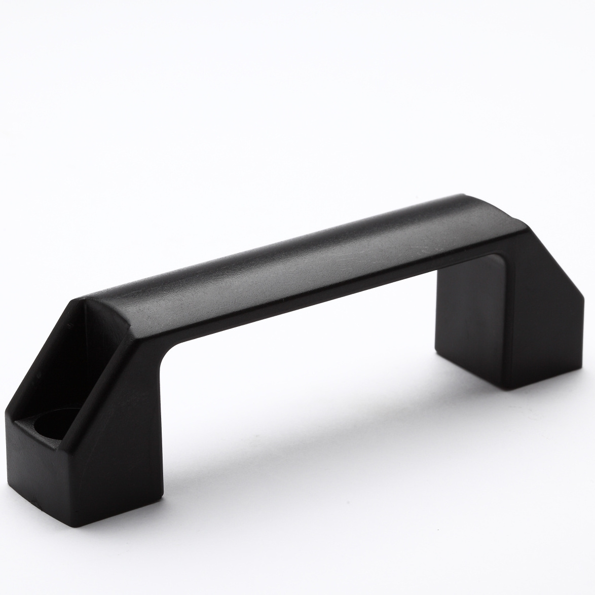 Matte black aluminium door handle pull cabinet Knobs plastic flush pull handle