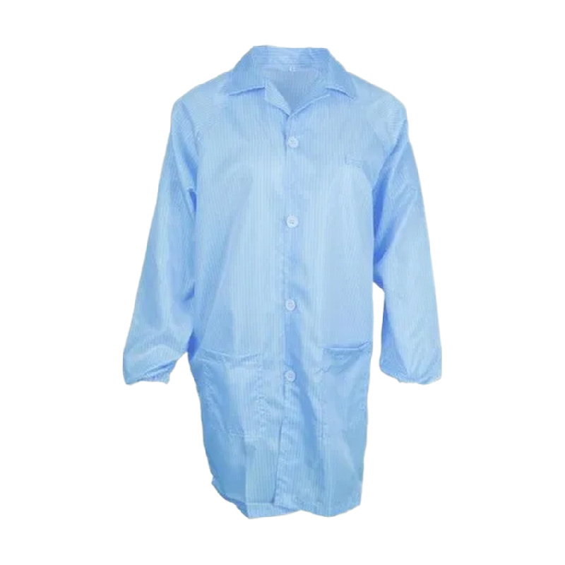 Esd garments With Conductive Thread Visitor Gown Reusable Lab Coat Lab Gown With Button Or Zipper Availab