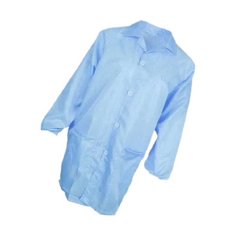 Esd garments With Conductive Thread Visitor Gown Reusable Lab Coat Lab Gown With Button Or Zipper Availab