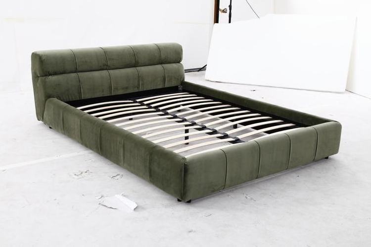 Fabric upholstery modern contemporary design tufty time bed