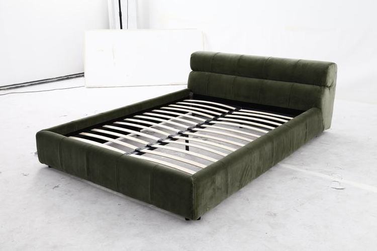 Fabric upholstery modern contemporary design tufty time bed