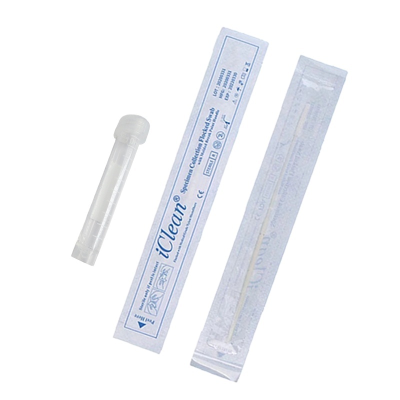 Flocked Testing DNA Viral Transport Medium Throat Nasal Collection Tube Nasopharyngeal Swab Kit