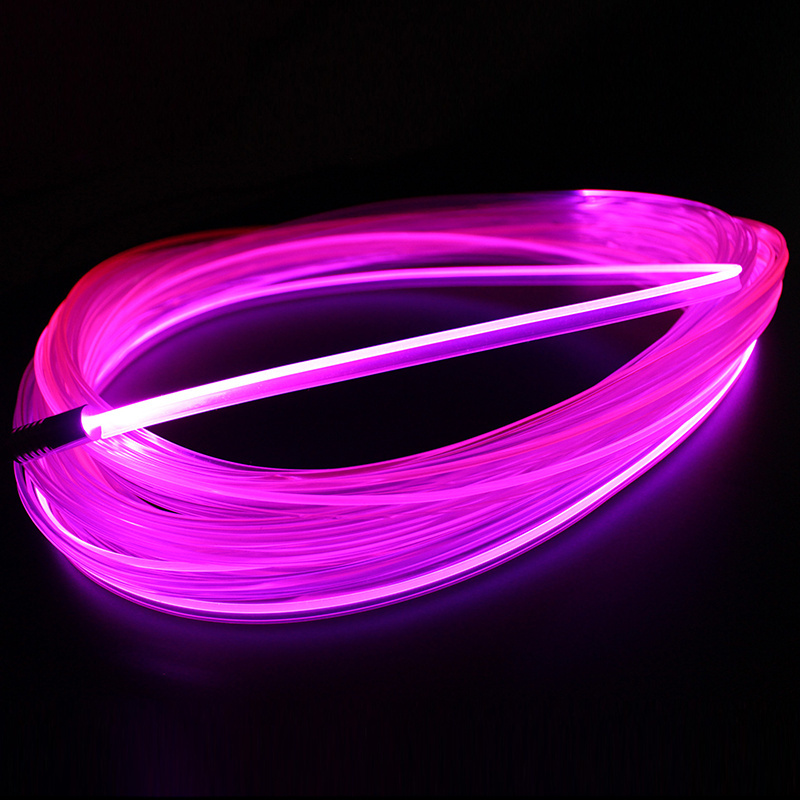 High quality led fiber optic lights side glow optical fiber MMA plastic optic fiber cable