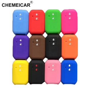 New 2 Button Remote Key Silicone Rubber Car Key Cover Case For Suzuki Wagon R 2017 Key Case Cover