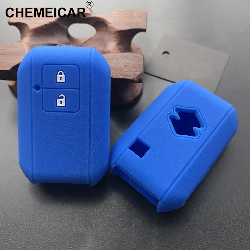 New 2 Button Remote Key Silicone Rubber Car Key Cover Case For Suzuki Wagon R 2017 Key Case Cover