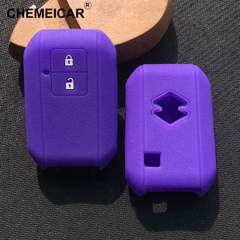 New 2 Button Remote Key Silicone Rubber Car Key Cover Case For Suzuki Wagon R 2017 Key Case Cover