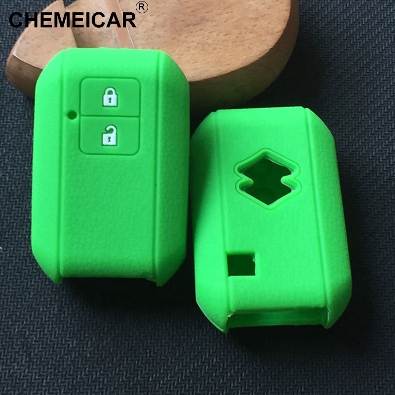 New 2 Button Remote Key Silicone Rubber Car Key Cover Case For Suzuki Wagon R 2017 Key Case Cover