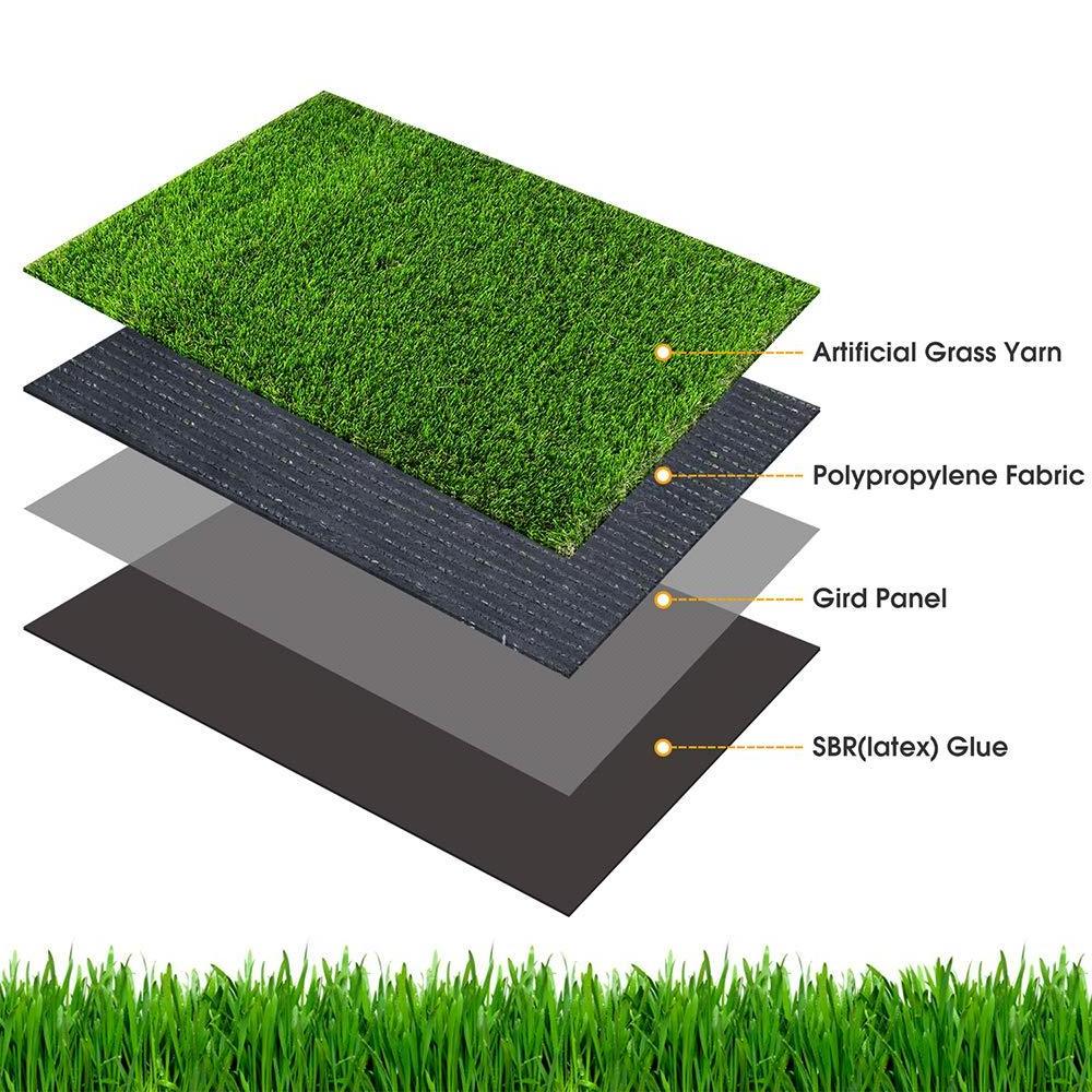 4cm grass height 12600 tufts Density turf artificial grass for Home Garden flooring Landscaping decoration