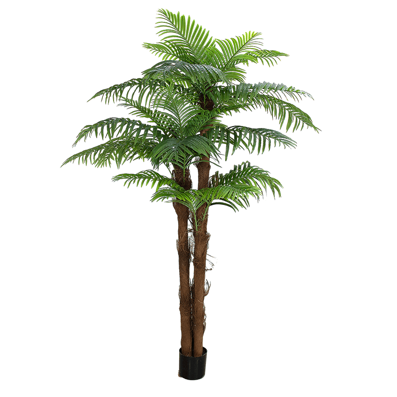 Senmasine Artificial Plant Tree Tropical Palm With Real Touch Trunk Indoor Outdoor Decoration 150cm 180cm 220cm