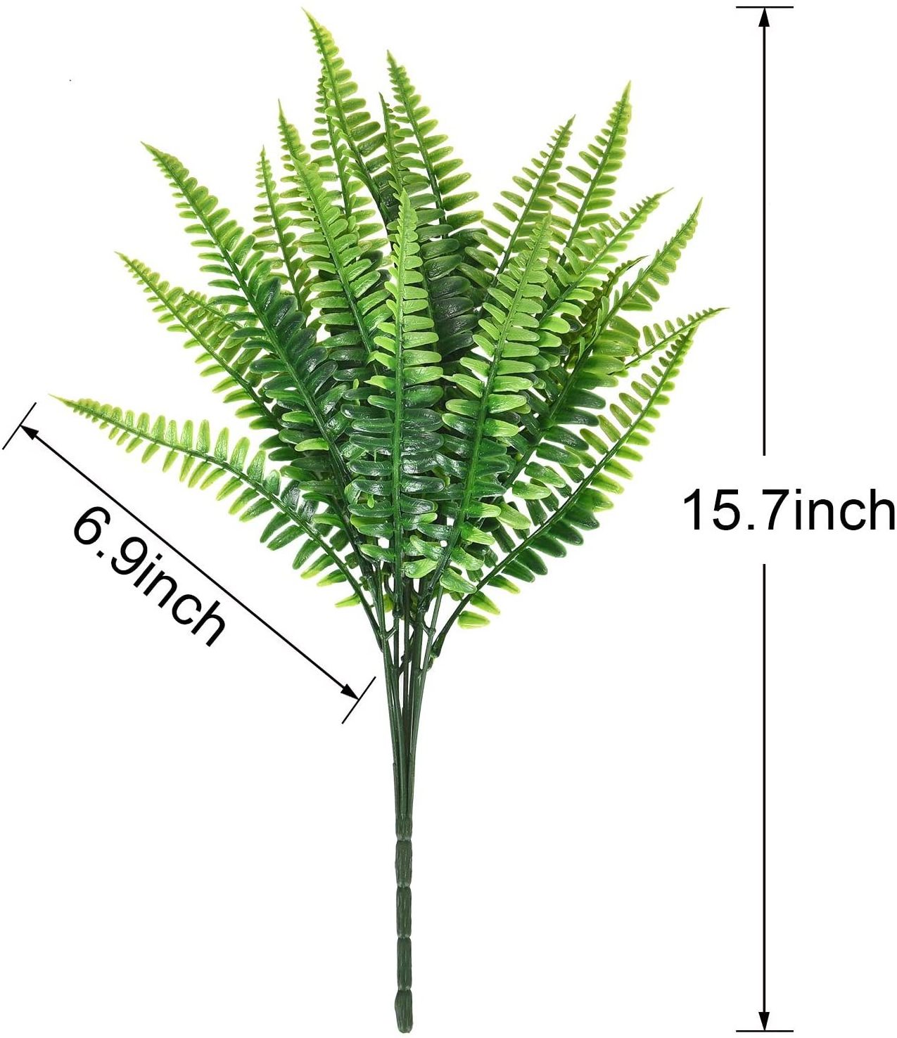 Boston Fern Plants Natural Fern Bushes Greenery Bunches Vivid Realistic Arrangements Decoration Artificial Shrubs