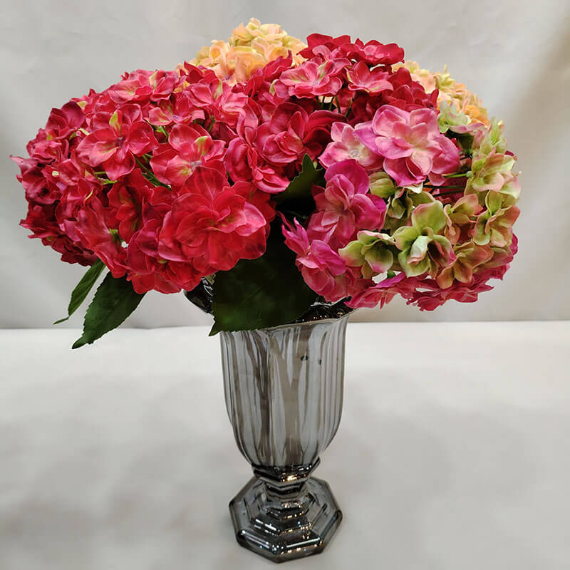 SENMASINE silk flowers single large Artificial Hydrangea Flowers with real touch Home Diy Wedding Centerpiece Decor